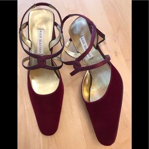 NEW ANN MARINO Sz8.5M Slingback HEELS